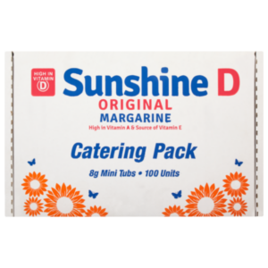 Margarine Mini 100 X 8g tub Sunshine D