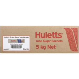 Sugar Tubes Brown (1000 X 5g) Huletts